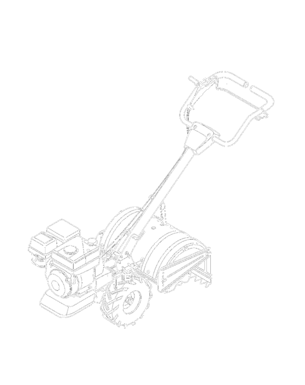 .Quick Reference Diagram and Parts List for 21AA40M1052 2009 Yard Machines Tiller